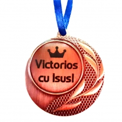 Medalii metalice cupru, Victorios cu Isus!